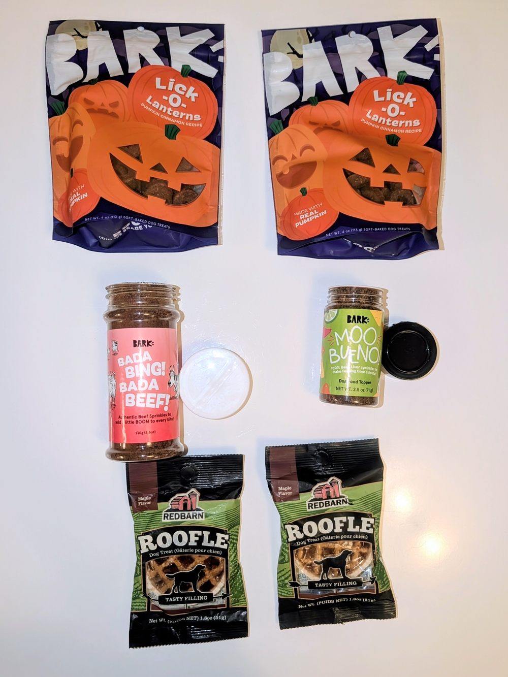 BARK Trick-or-Treat Pumpkin Dog Treats & Toppers Variety Pack - Halloween
